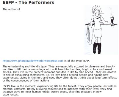 personality type the performers