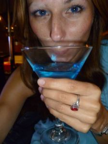 The drink was awful but made for a blue picture!